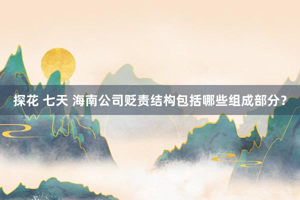 探花 七天 海南公司贬责结构包括哪些组成部分？